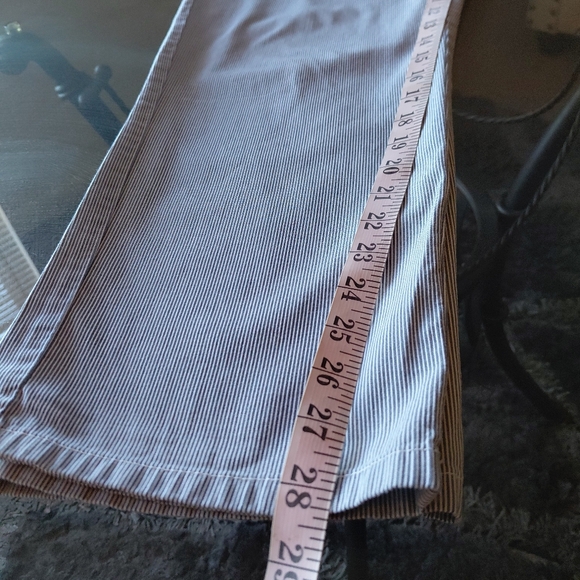 Tommy Hilfiger Women's Blue And White Striped Trousers Size 14 - Picture 13 of 13